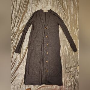We The Free Long Gray Knit Cardigan